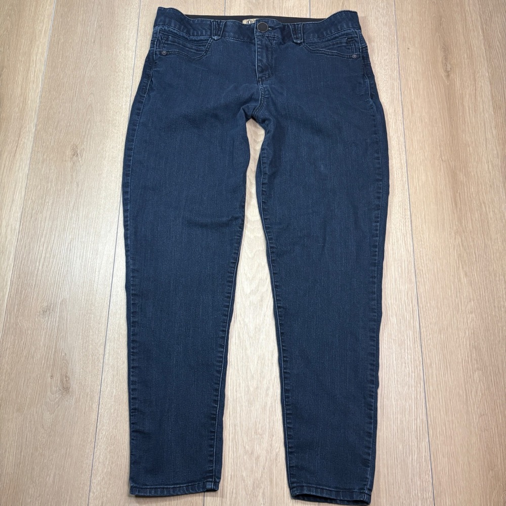 Democracy Ab Solution Skimmer Jeans Womens 14 Dark Indigo Stretch Slim Leg Pants